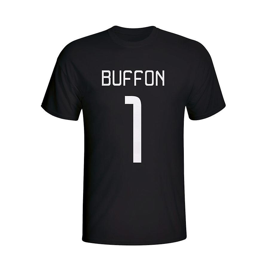 Gildan Gigi Buffon Juventus Hero T-shirt (black) - Kids LB (9-11 Years)