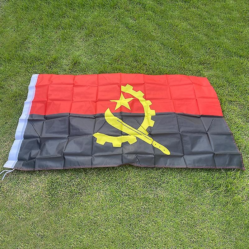 Scitoo aerlxemrbrae flag 90*150cm Hanging Angola National flag Home Decoration Angola flag 90 by  150cm 90 x 150cm