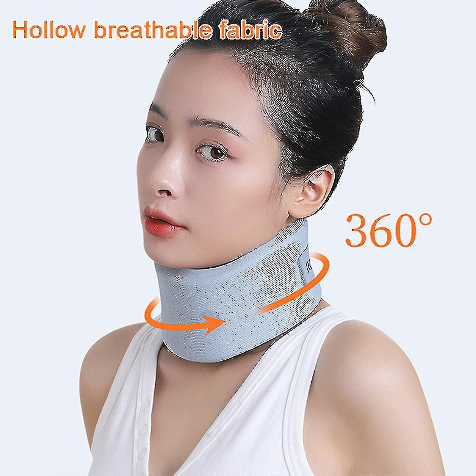 Neck Brace Universal Soft Sponge Cervical Collar, Neck Support To Relieve Cervical Spine Pressure, Cervical Fixator Pain Relief Supporter Banmo pink S