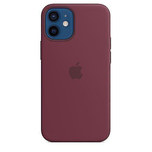 Subaoe Apple Mhkq3zm/a Magsafe Silicone Cover Case For Iphone 12 Mini - Plum Better1