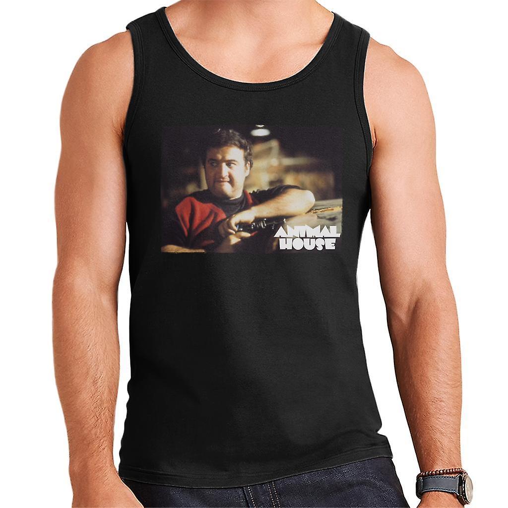 Animal House John Bluto Blutarsky Wearing Red Top Men's Vest Black Small