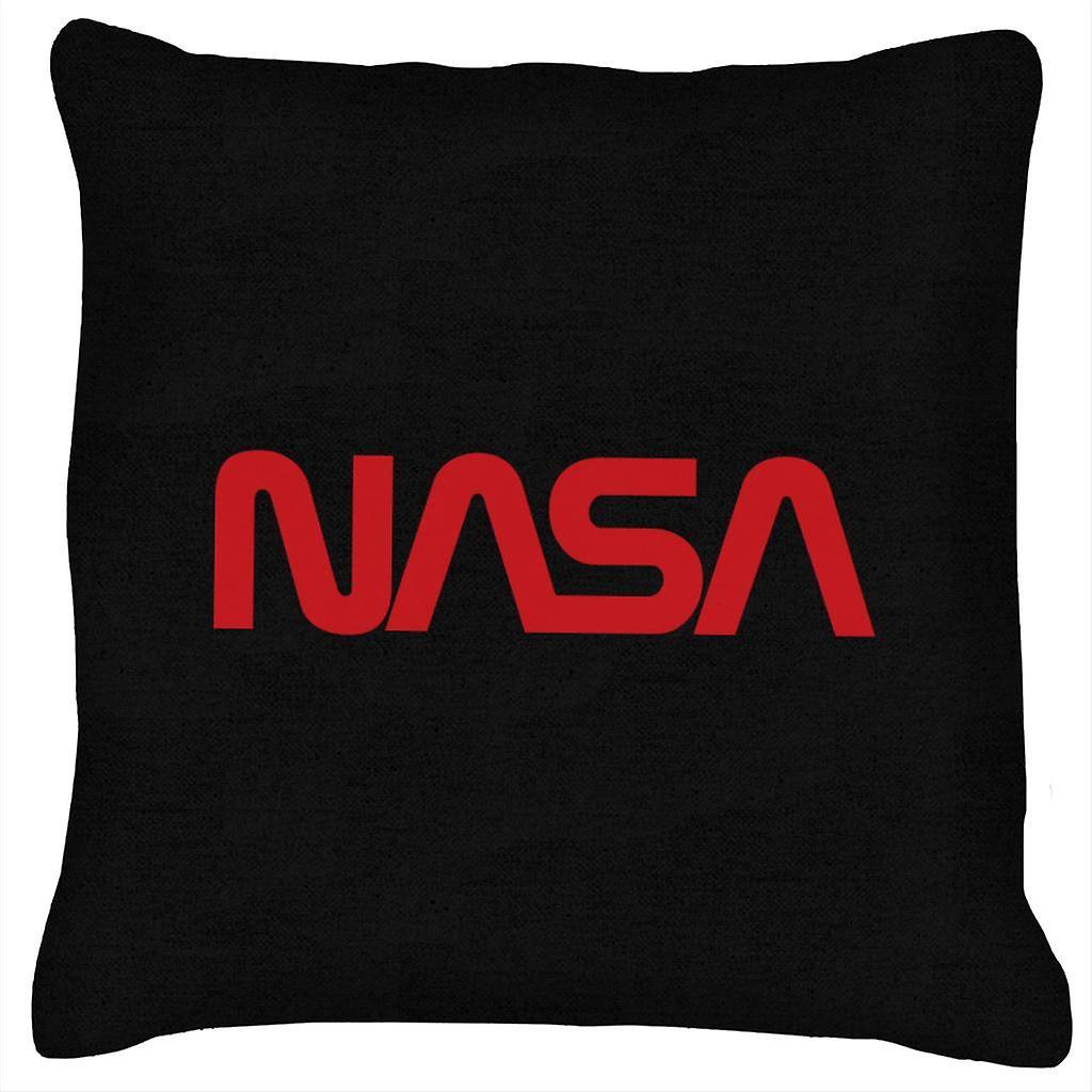 NASA Logo 1975-1992 Cushion Black 40 x 40cm