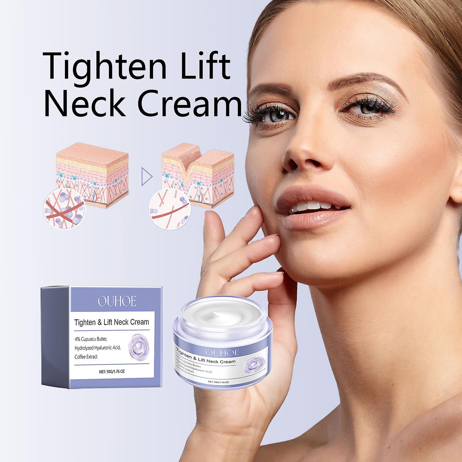 Frusde Neck Cream, Neck Firming Cream, Neck Tightening Cream, Neck Lifting Cream, Anti-Aging Neck Cream with Hyaluronic Acid 1Pcs