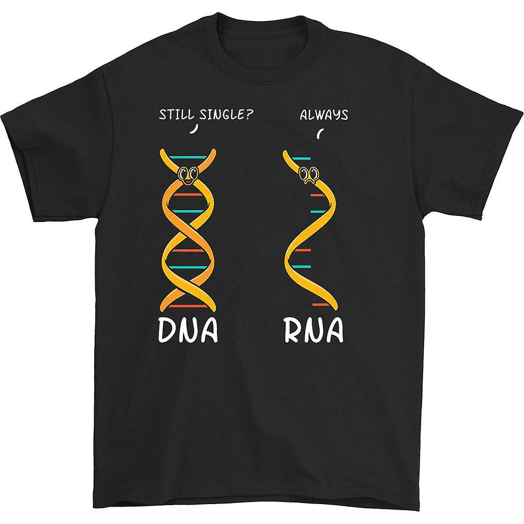 HISHARK Still single dna always rna t-shirt Black XXXL