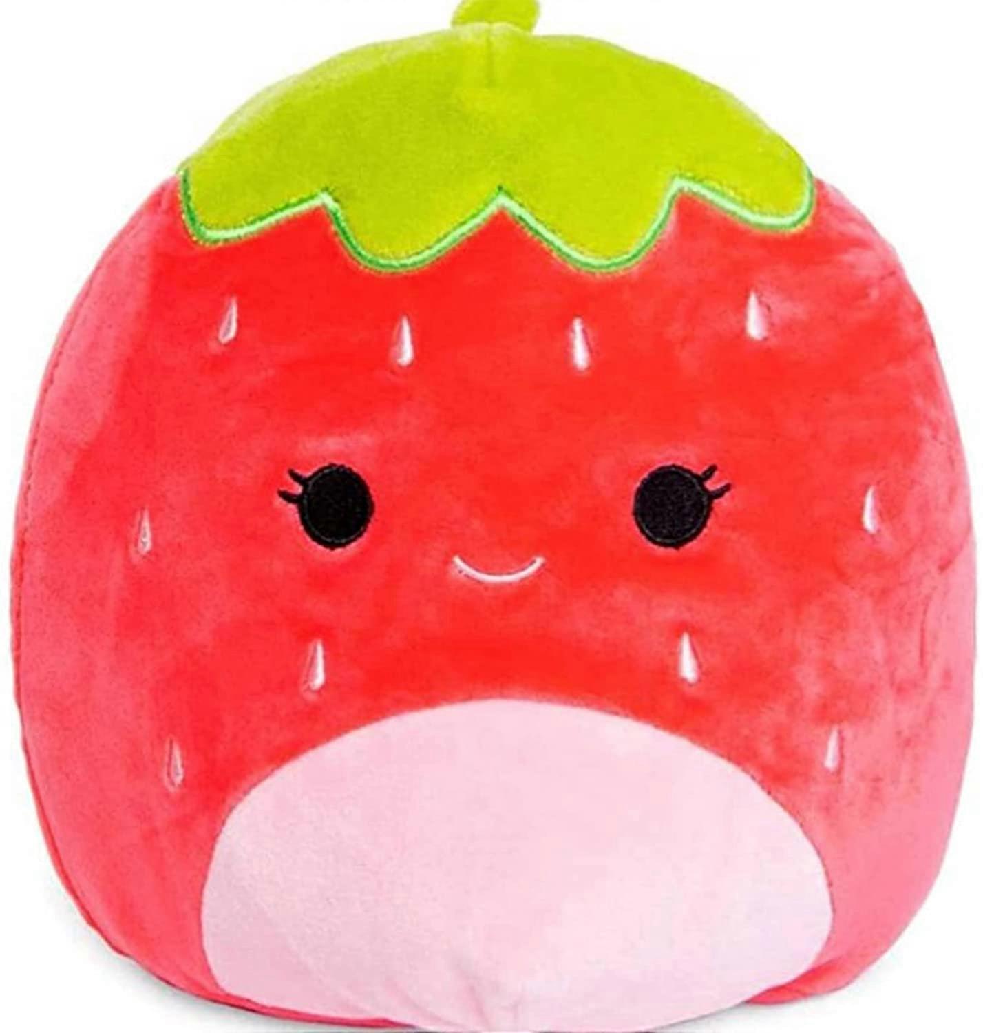 Tinor Plush Toys 11" - Ultrasoft Stuffed Fruit or Animal Plush Toy, Soft Plush Doll Hugging Plush Pillow(Strawberry)