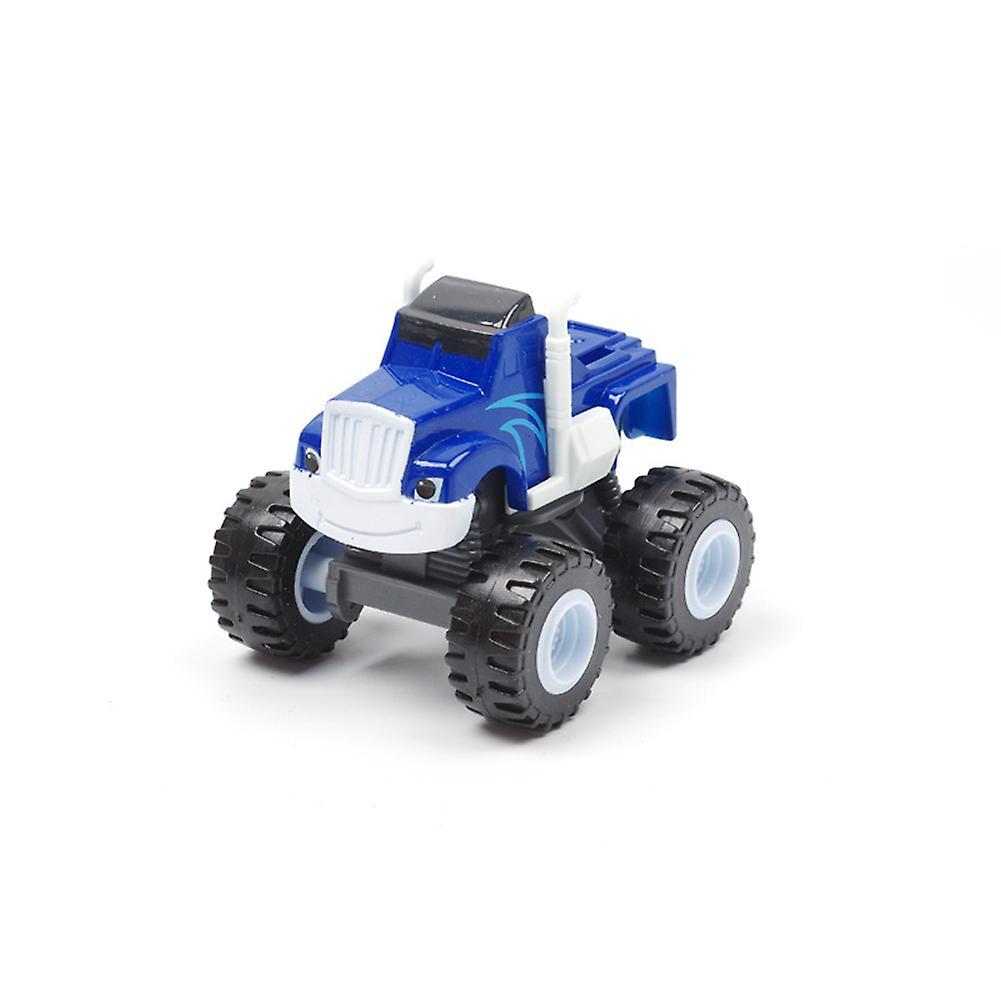 Remorui 1Pc Diecast Blaze Monster Machines Friction Racer Car Vehicle Toy Kids Gift Blue