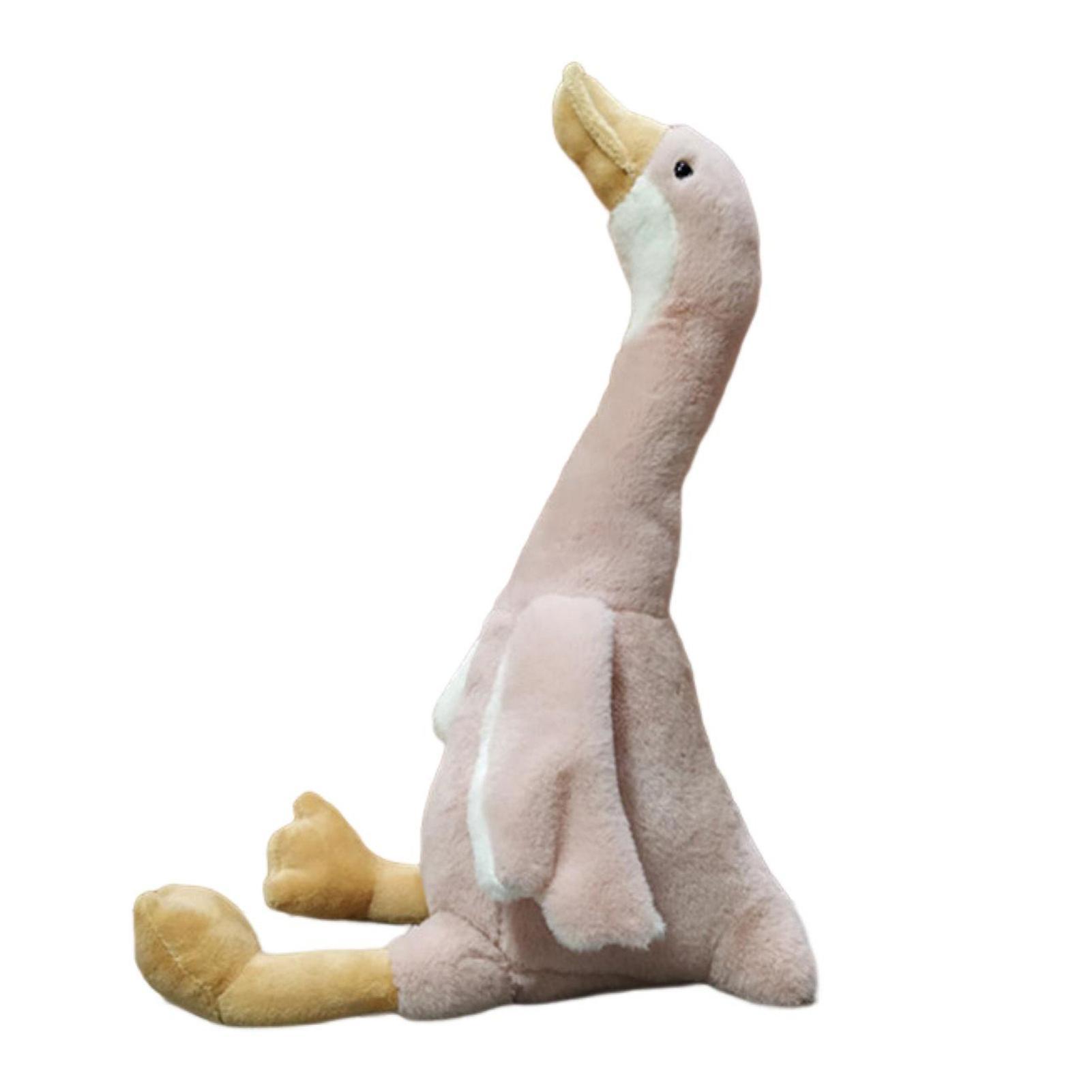 SIJIALI 40/50/60cm Goose Plush Toy Long Neck Soft Cute Animal Doll Hugging Pillow Sleeping Accompany Simulation Stuffed Animal Plush Doll Toy Throw...