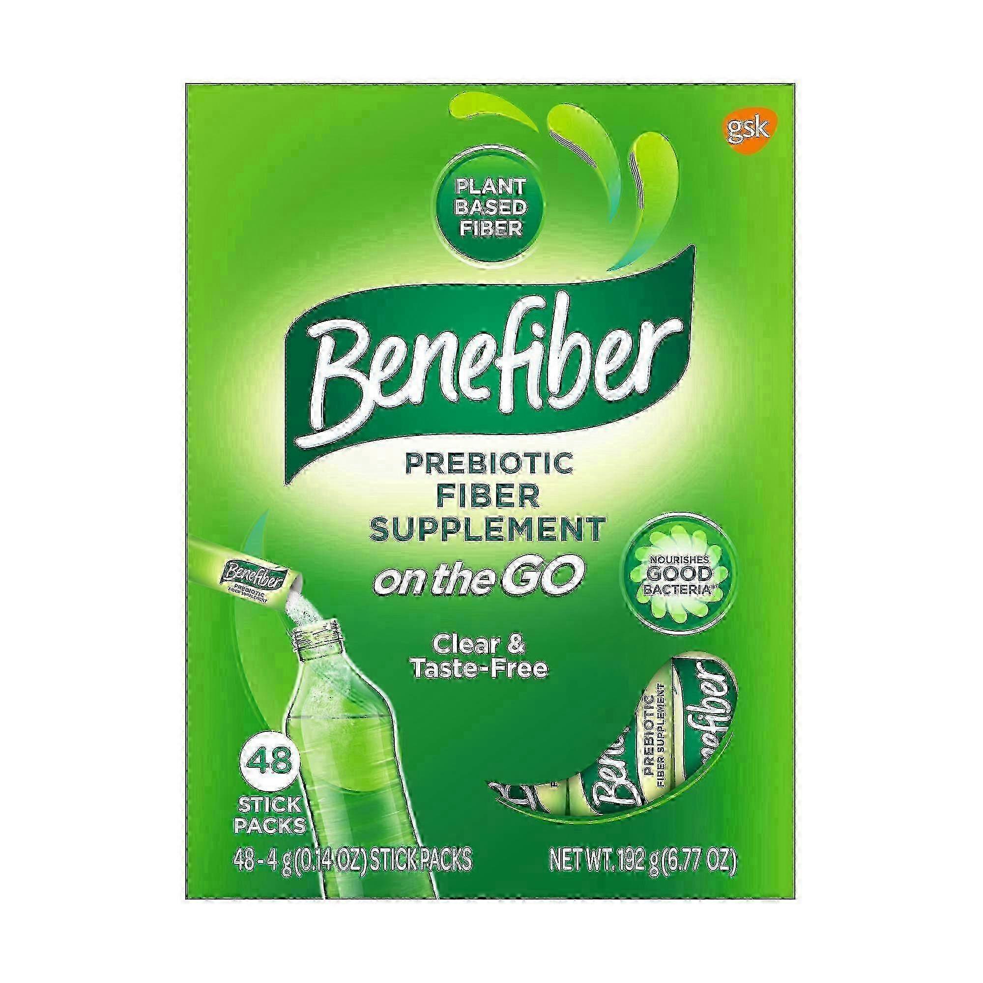 Benefiber Prebiotic Fiber Supplement On The Go Stick Packs, 45 Ea