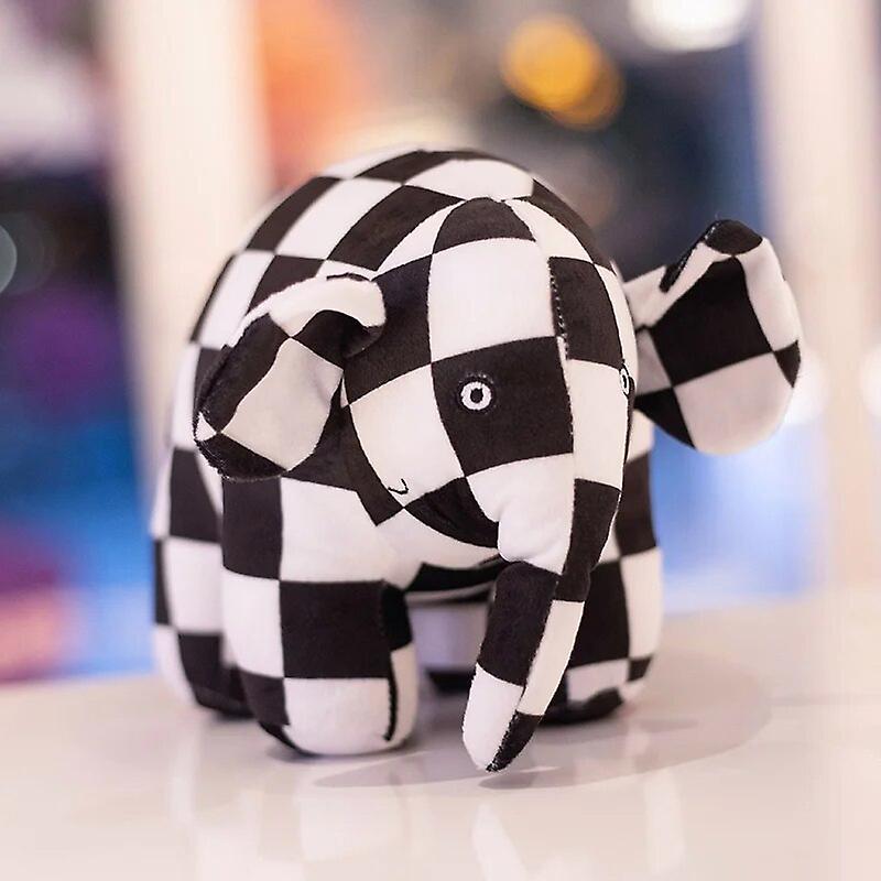 Begleri 30cm Kawaii Anime Elmer The Elephant Figure Plush Doll Cute Cartoon Plaid Elephant Emma Plush Toy Kids Gift Christmas Gift weber about 30cm