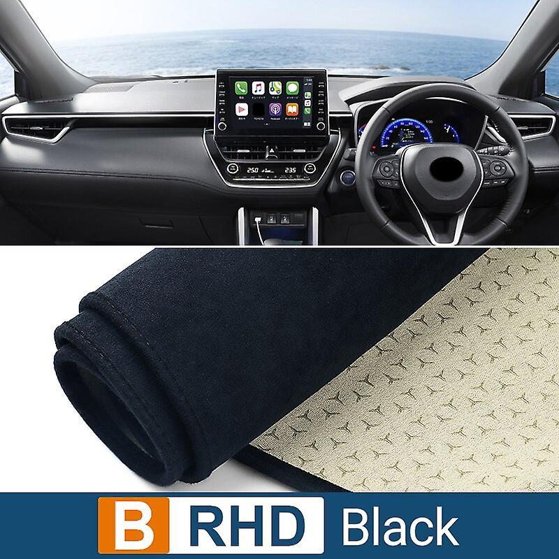 Vehicle For Toyota Corolla Cross Xg10 2021 2022 2023 2024 Hybrid Car Dashboard Cover Sun Shade Avoid Light Mat  Non-slip Pad Accessories B Black RHD