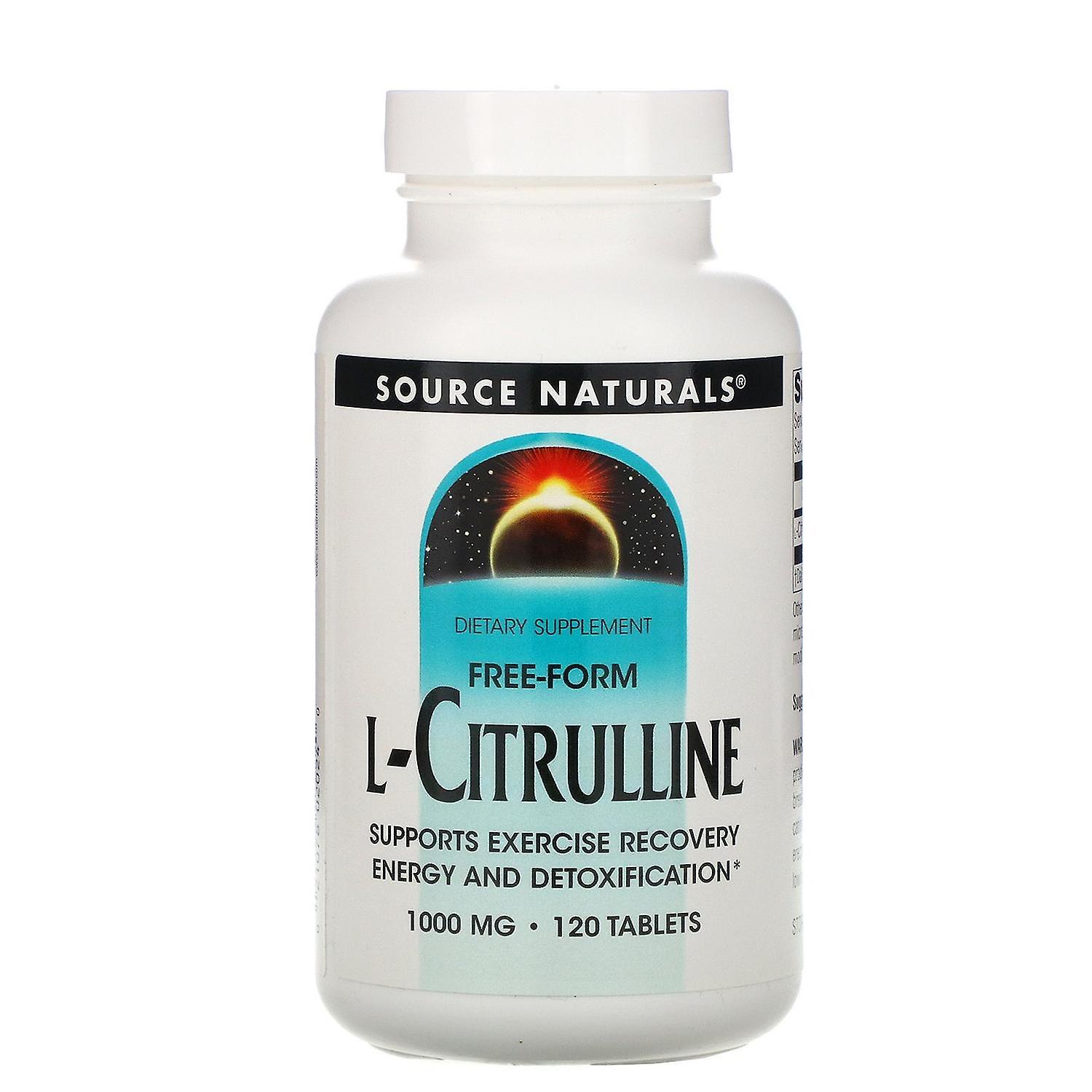 Source Naturals, L-Citrulline, Free-Form, 1,000 mg, 120 Tablets