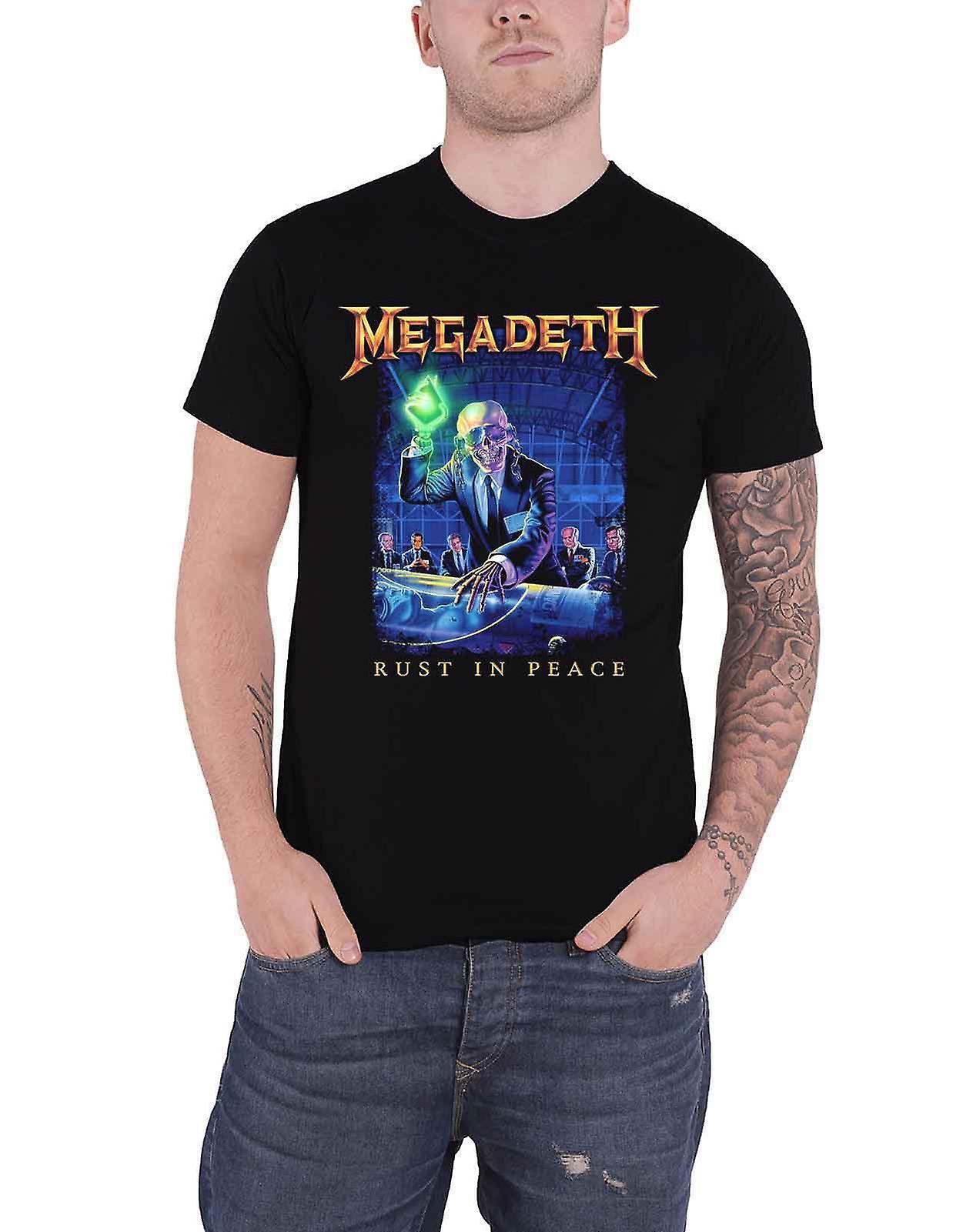 Megadeth Rust In Peace Tracklist T Shirt Black S