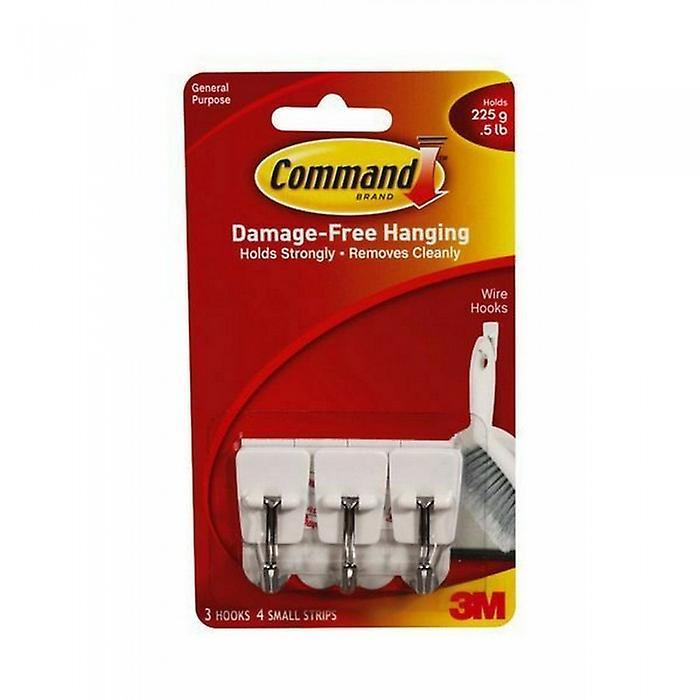 Command General Purpose Adhesive Wire Hooks (Pack of 7) White One Size