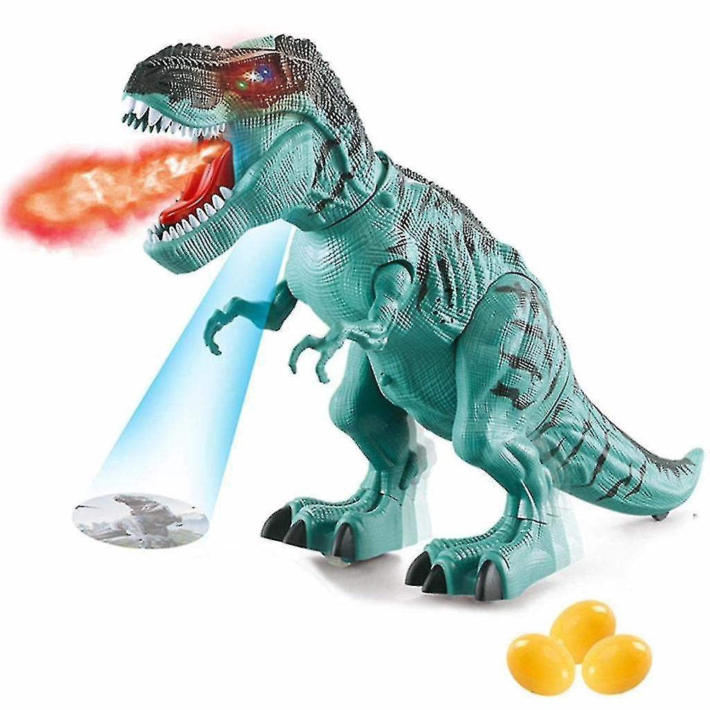 Electric Dinosaur Toy Kids, Tyrannosaurus Rex Toy With Dinosaur Egg And Roaring(multiple Available) Banmo Blue