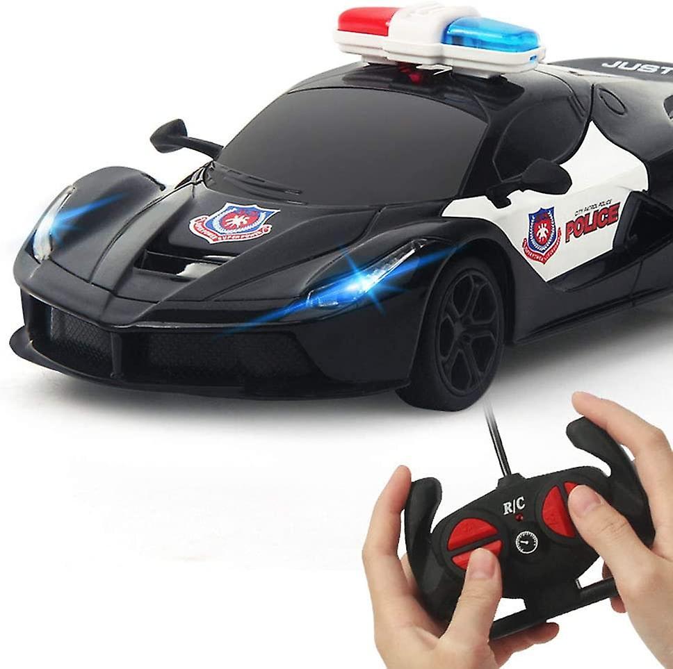 Ubiuo Remote Control Car 1/24 Rc Police Car Electric Cop Car Toys For Kids Boys Birthday Gifts Preschool Toys Cars Toddlers Toys For 4-5 Year Old B...