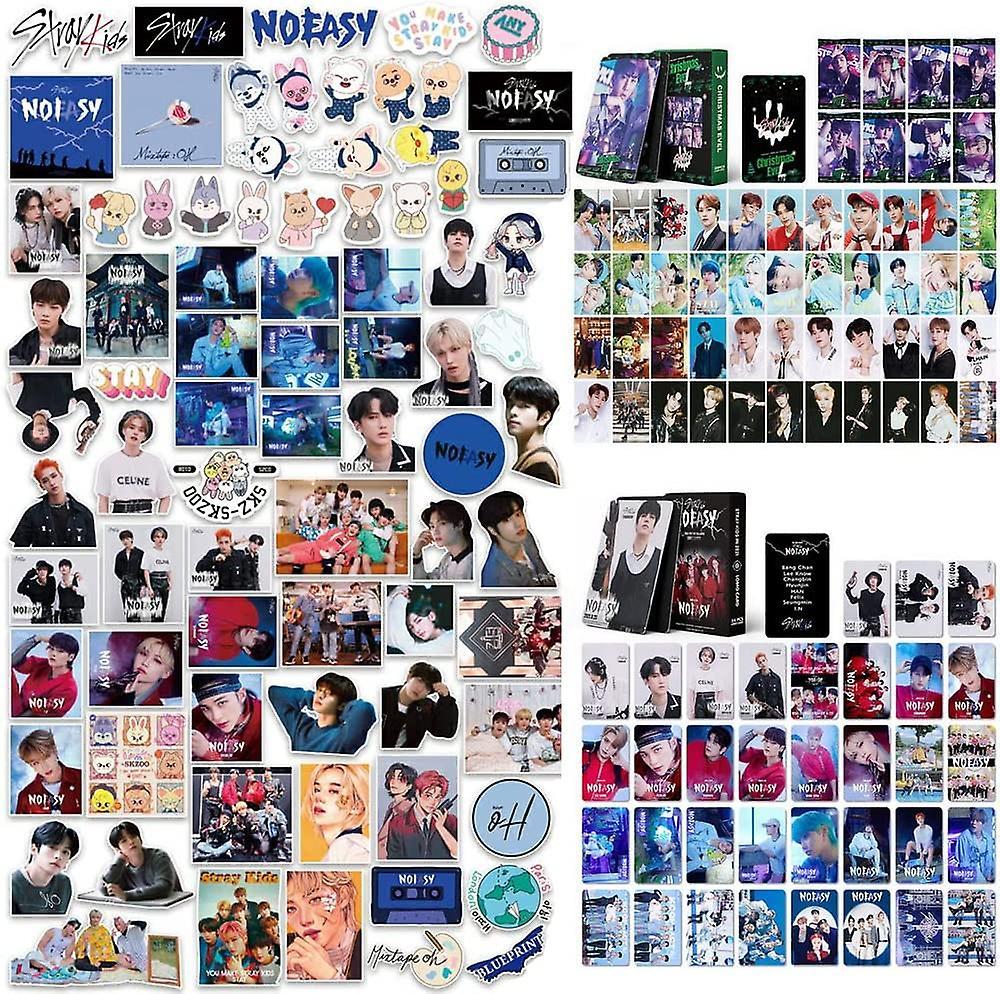 Wjiaer Kpop Stray Kids Stickers Photocards Set Pack 96pcs Vinyl Waterproof Sticker 108pcs Album Photo Lomo Cards Poster style 1 5.39 x 5.31 x 1.54 ...