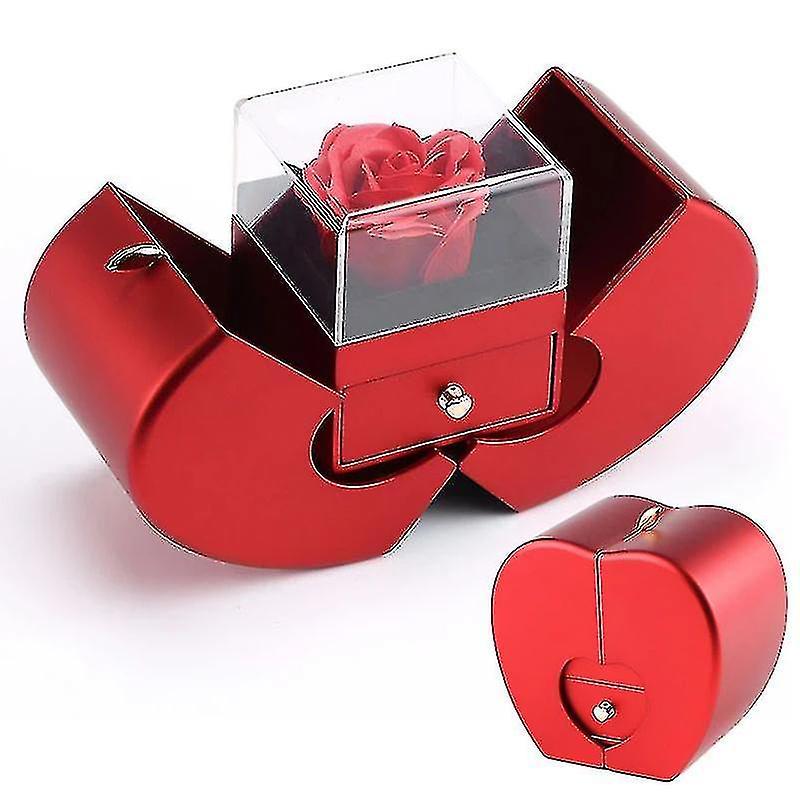 Tianzun Christmas Gift Apple Box Jewelry Rose Flower Box Girlfriend Birthday Party Valentine's Day New Year Gift