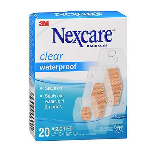 Nexcare Waterproof Clear Bandages, Count of 20 (Pack of 1)