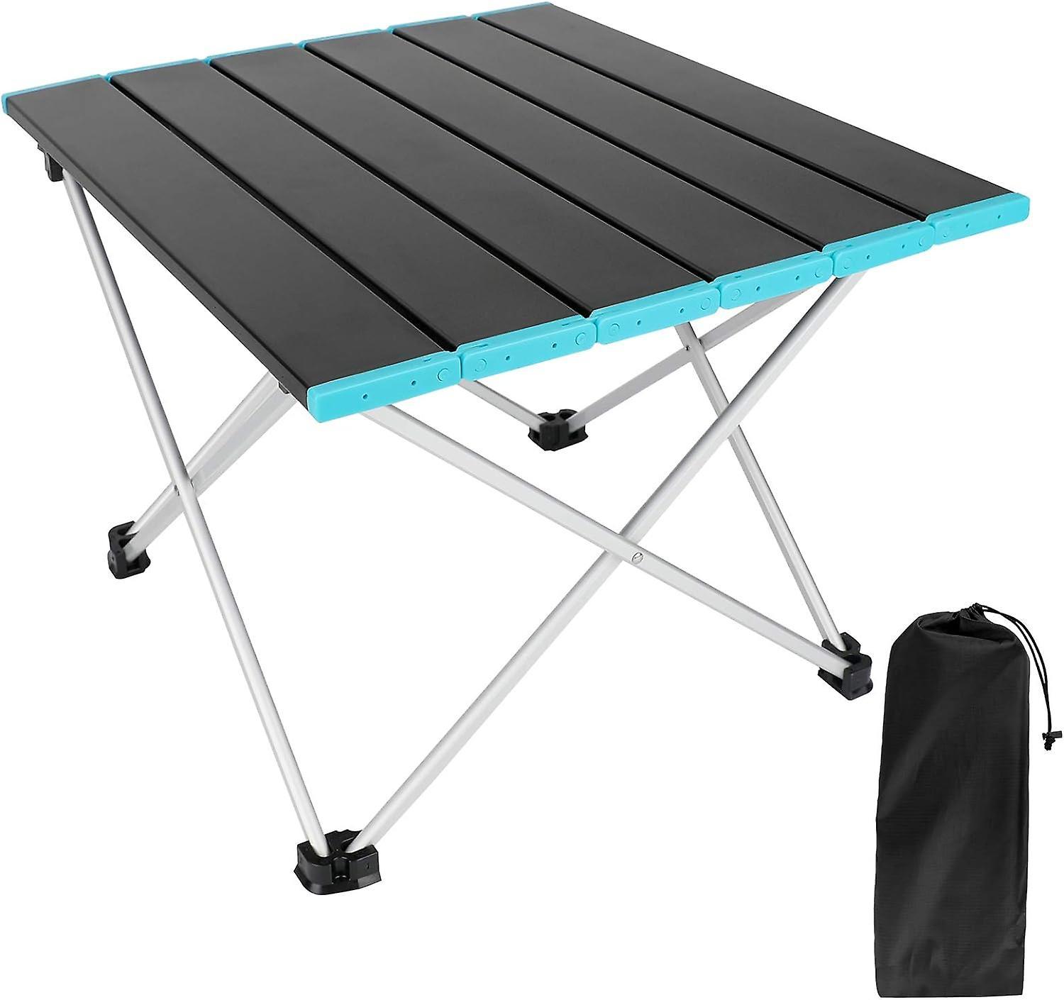 Taiyuan Portable Camping Table with Folding Aluminum Table Top and Carry Bag, Folding Camping Table for Camping, Boating, Cooking, BBQ