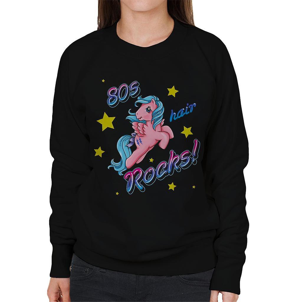 My Little Pony 80s Hair Rocks Women's Sweatshirt Black Large