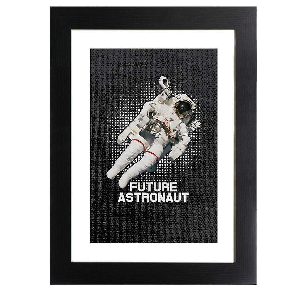 NASA Future Astronaut Framed Print Black 39 x 52 cm