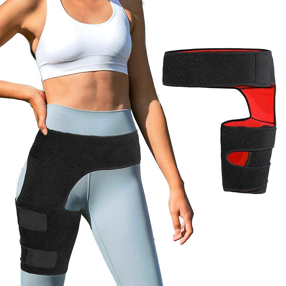 Manchalk Compression Leg Wrap Protector Brace Groin Belt Thigh Support Straps