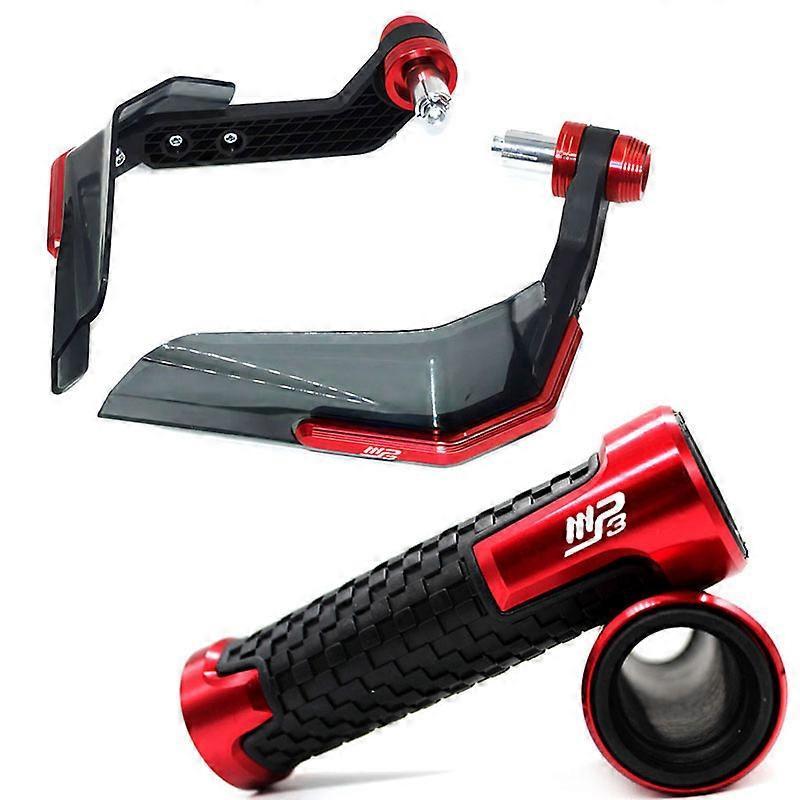 Redkid Handguard Grips Handle Shield Windshield for Piaggio MP3 250 300 500 HPE Sport Scooter Red