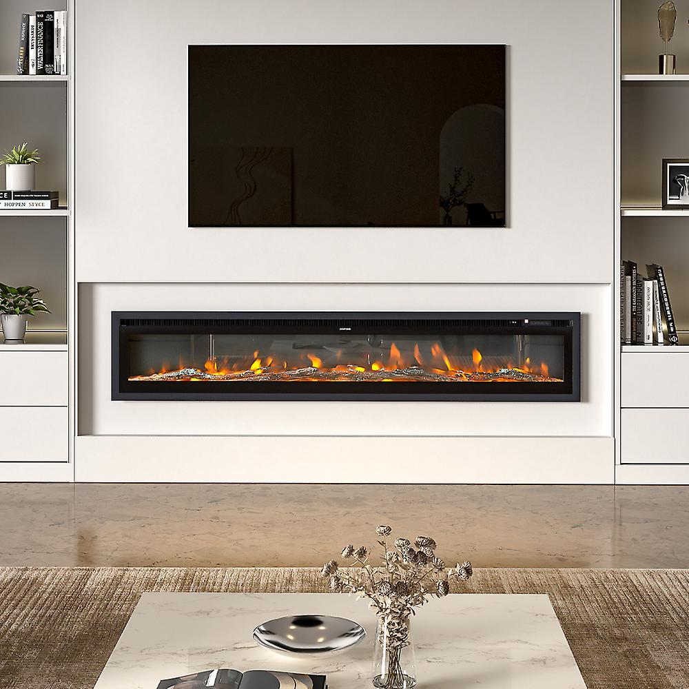 Living And Home 70 Inch Electric Fireplace with Remote 9 Flame Colours 900W/1800W