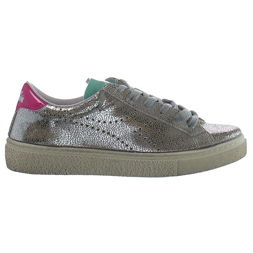 Diadora Montecarlo H Lame'Dirty Lace-Up Silver Womens Trainers 201.174782_90001 UK 5 EU 38 US 7