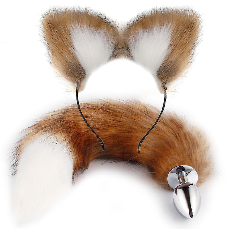 Cryin Metal Massager Pink Fox Tailand And Fox Ears, Role Play Cosplay G