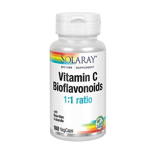 Solaray Vitamin C Plus Bioflavanoids, 100 Caps (Pack of 1)