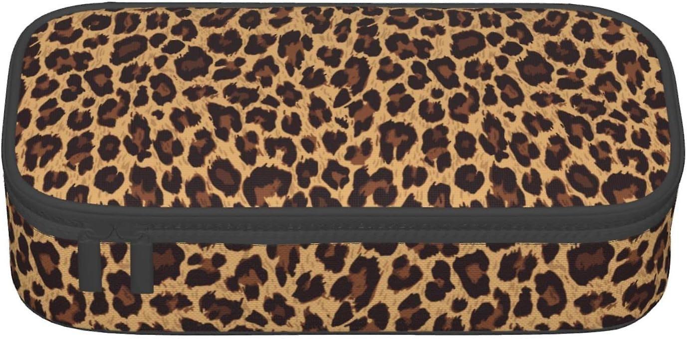 Kerota Animal Leopard Print Special Pencil Case For Girls Boys, Big Capacity Pencil Case Large Pencil Pouch, Students Stationery Pen Bag Pencil Bag..