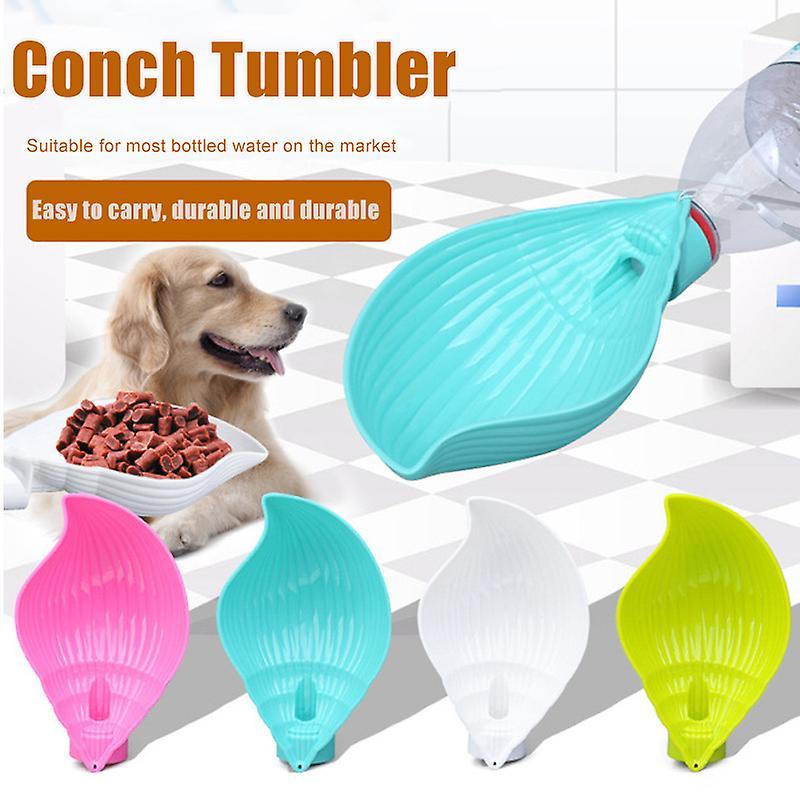 Katreu Portable Pet Water Drinker Conch Shape Eco-friendly Durable Water Feeder Random Color