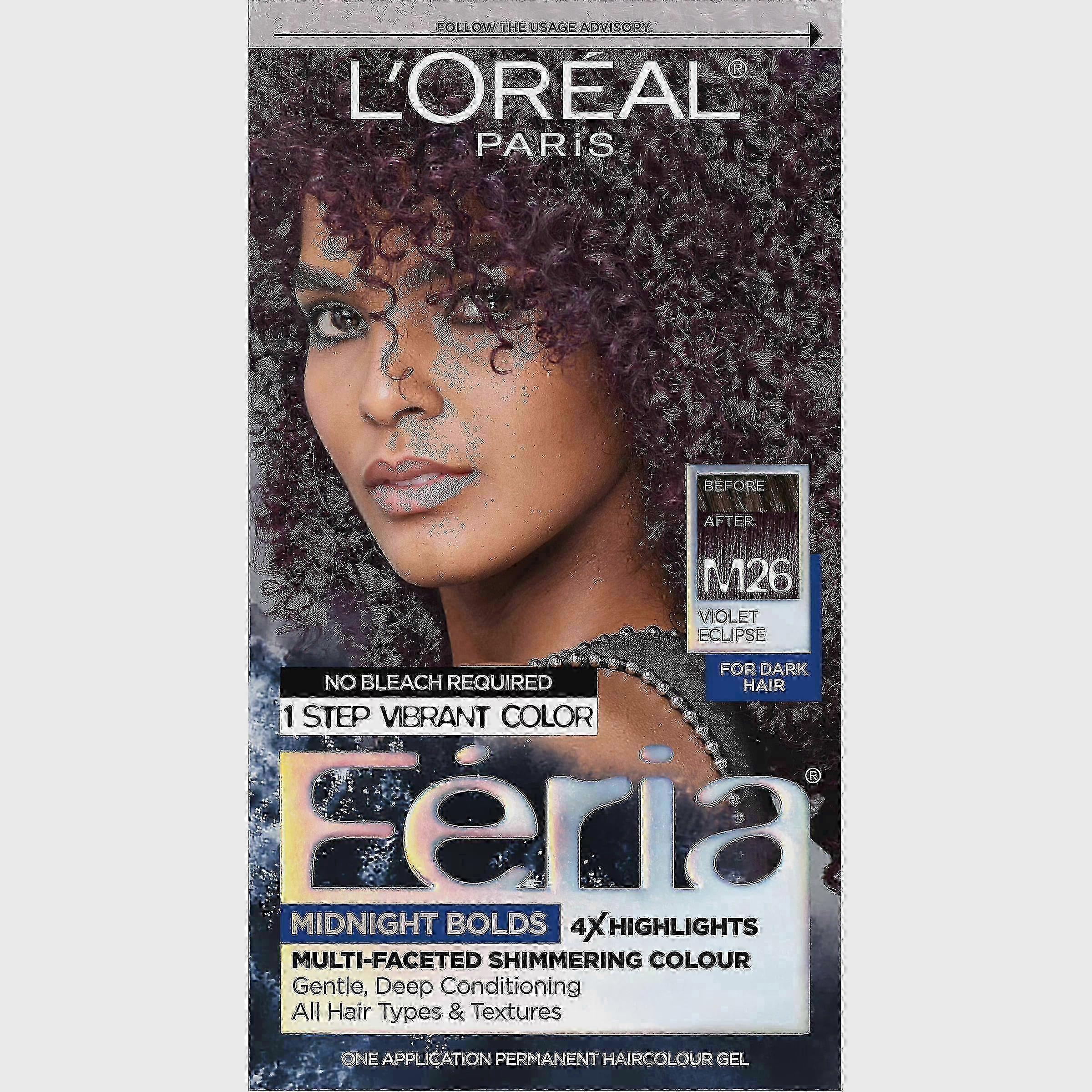 L'oreal Paris Feria Multi-faceted Permanent Hair Color, Violet Eclipse, 1 Ea