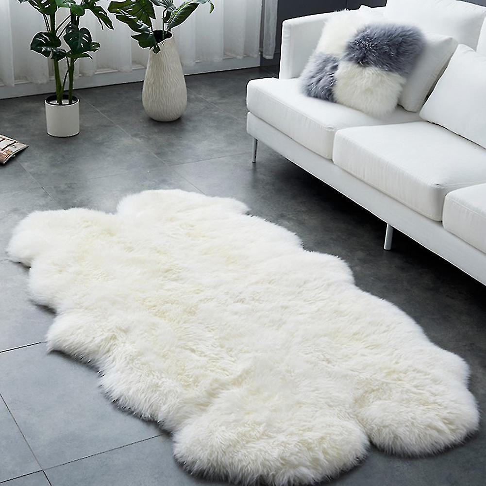 Bean 180x110CM Soft Fluffy Fur Non Slip Faux Sheepskin Rug