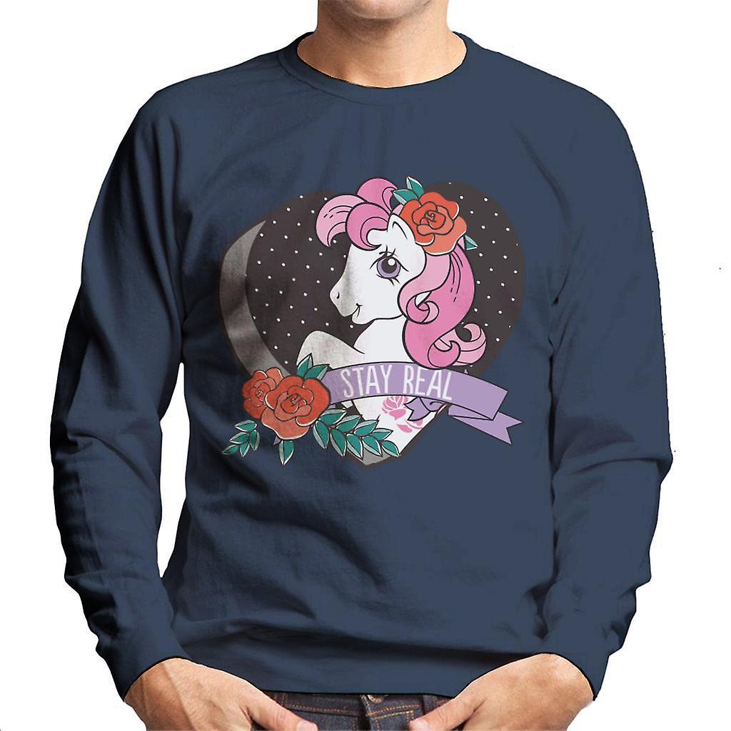 My Little Pony Stay Real Men's Sweatshirt Navy Blue XX-Large