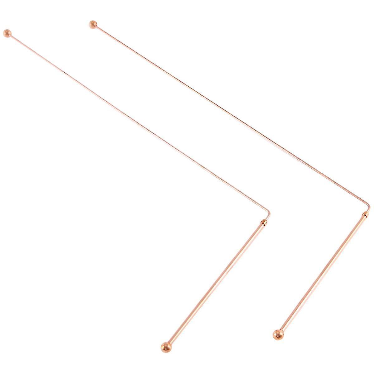 Copper Dowsing Rods - 99.9% Pure Copper 2pcs Divining Rods Energy Water Witching Detector Banmo