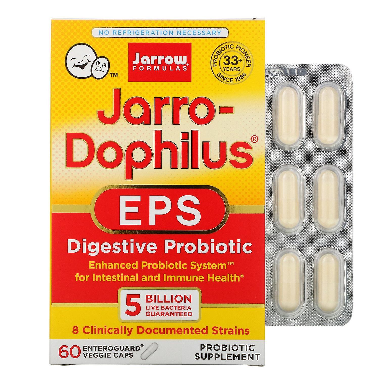 Jarrow Formulas, Jarro-Dophilus EPS, Digestive Probiotic, 5 Billion, 60 Enterogu