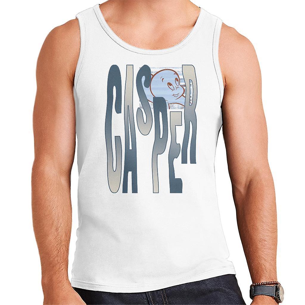 Casper The Friendly Ghost Spooky Waves Men's Vest White Large