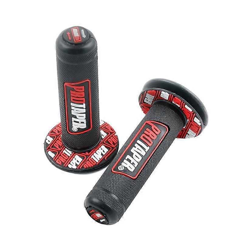 Redkid Handlebar Grip Gel Brake Handle Rubber for 7/8" Motorcycle For CRF EXC YZF Protaper Pro taper Motorcross Dirt Pit Bike red PRO