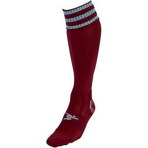 (12 UK Child-2 UK, Maroon/Sky Blue) Precision Childrens/Kids Pro Football Socks