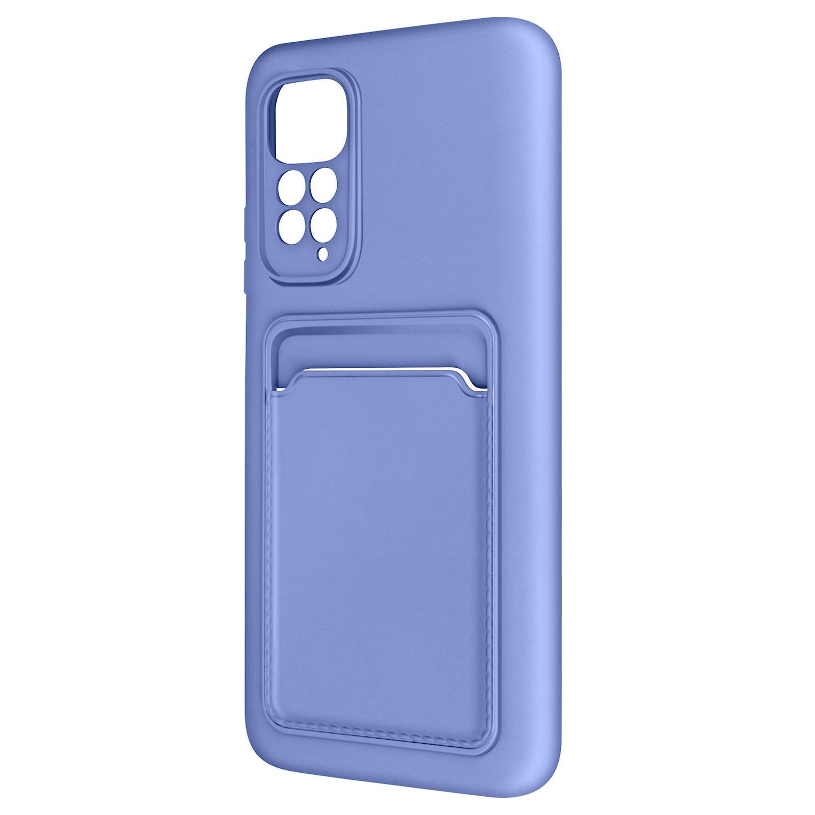 Avizar Xiaomi Redmi Note 11/11s Case Flexible Silicone Case Card-holder Forcell purple Blue