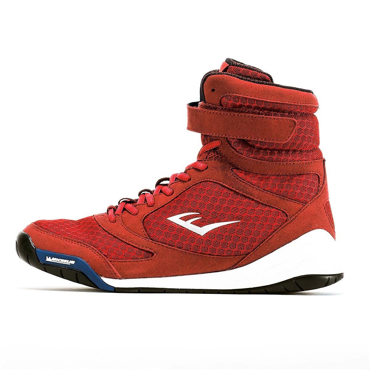 Everlast Pro Elite Mens Boxing Boots Red UK 9