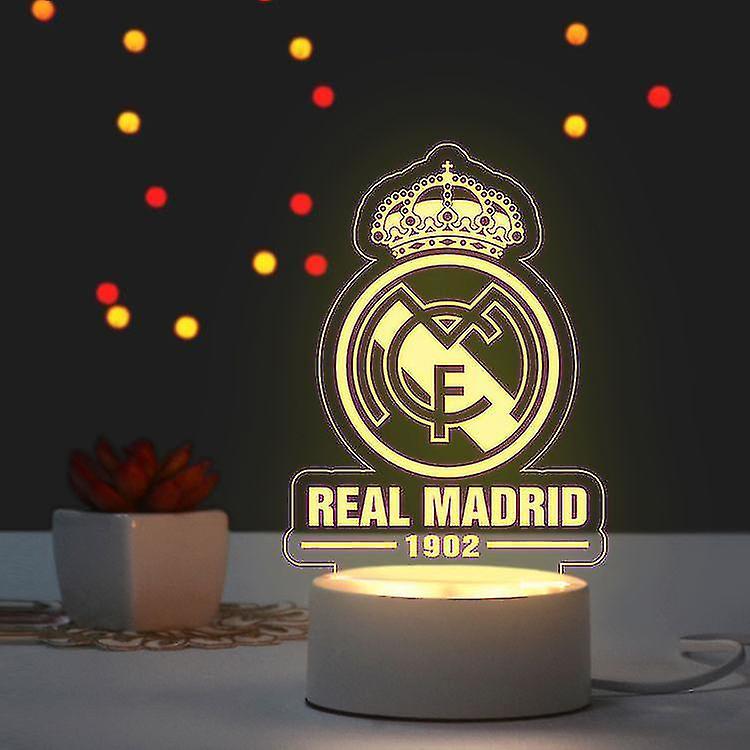 Youte Real Madrid Football Night Light Creative Fan Decoration Football Club