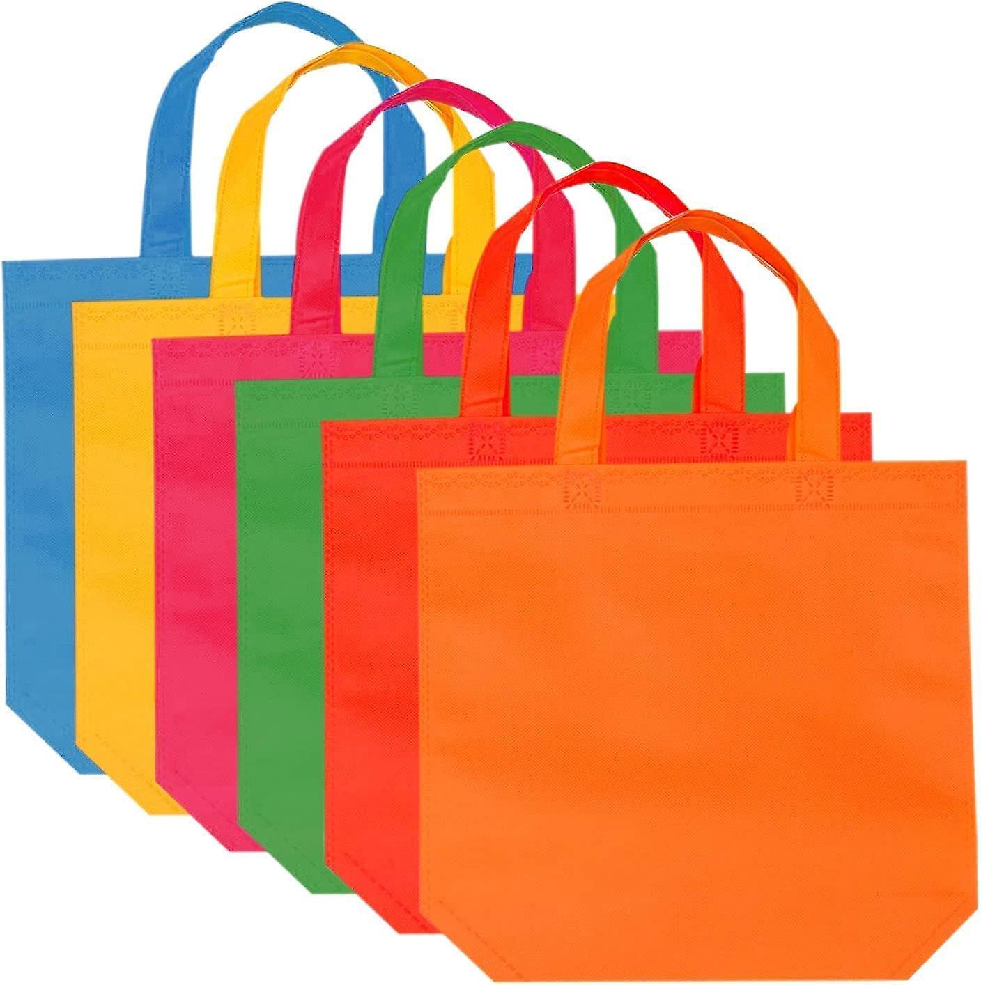 Veny 24 Pcs Non-woven Bags - 13 * 10.3 Inches Reusable Party Gift Bags, Treat Bags, Shopping Bags, Washable Tote Bag With Handles For Party Favor (...