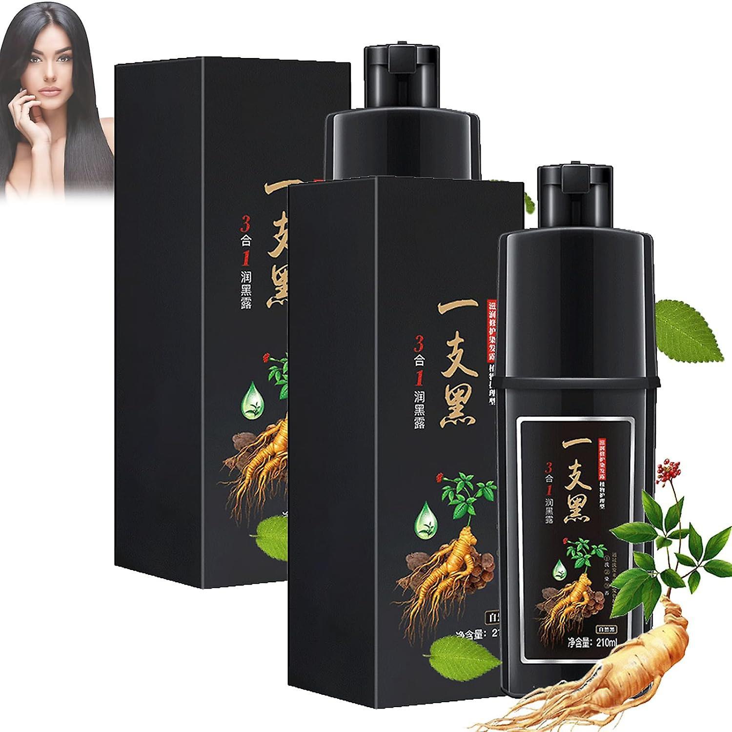 Lelinker Hair Dye Shampoo With Plant Ingredients,instant Black Hair Dye Shampoo, Instant Shampoo For Black Hair, Instant Durable Shampoo For Men An...