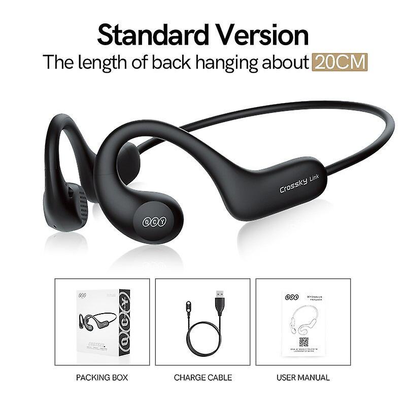 T22 Crossky Link Wireless Bluetooth Earphone Bt5.3 Open Ear Sports Headphones Ipx6 Waterproof Ear Hook Headset Headphones & Headsets Black