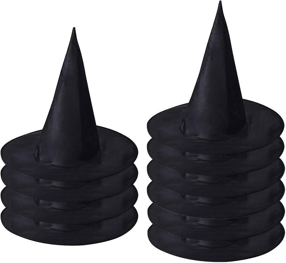 unbrand 10 Pack Witch Hat Black Halloween Party Hats Costume Accessories Costume