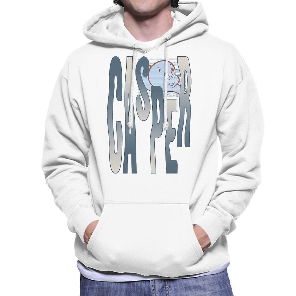 Casper The Friendly Ghost Spooky Waves Men's Hooded Sweatshirt White Small