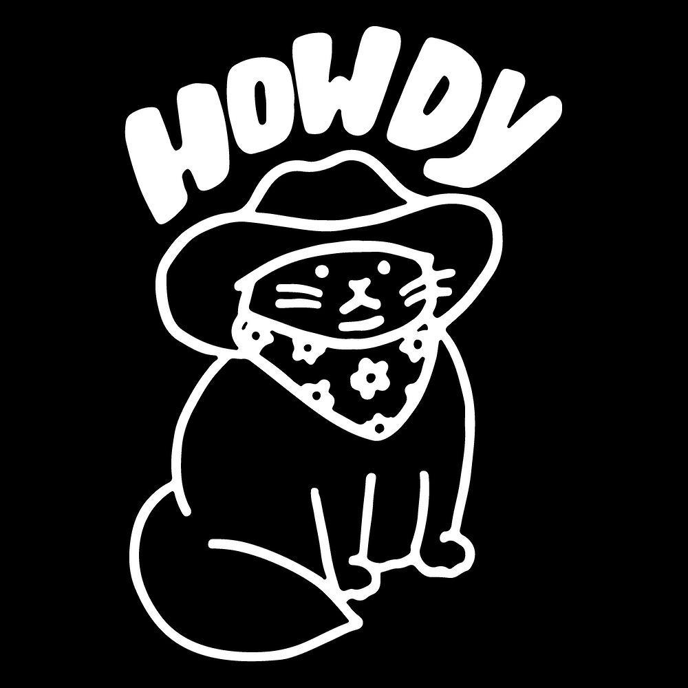 Car Stickers Funny Car Decals Howdy Cat Design Car Window Stickers Laptop Decal Auto Waterproof Vinyl Accessories Decors white 20cm  X  14cm